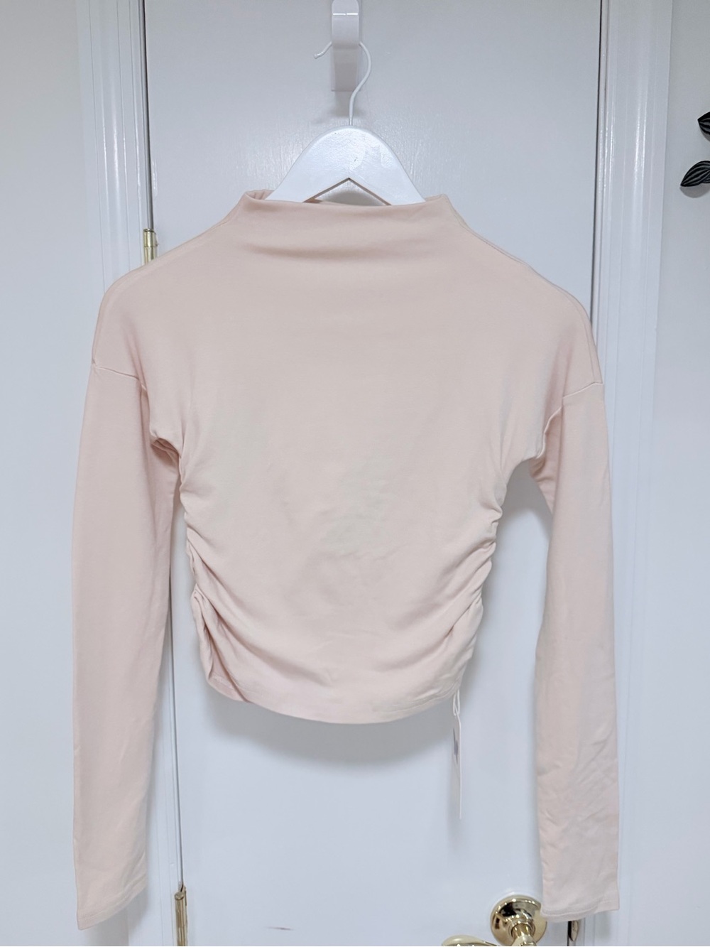 Apricot - Darong Women’s Fleece Long Sleeve Mock Neck